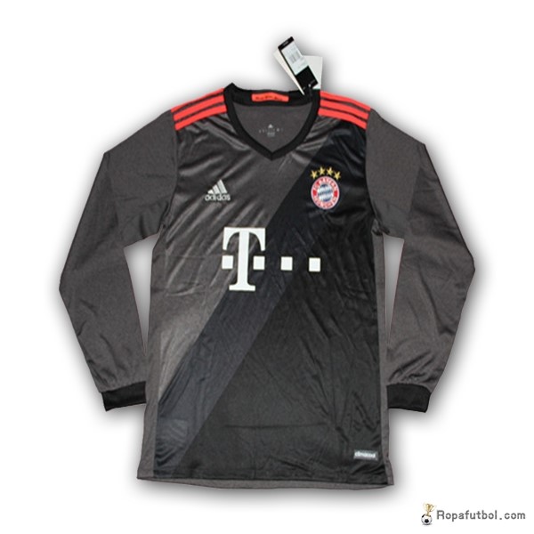 Camiseta Bayern de Múnich Replica Segunda Ropa ML 2016/17 Negro